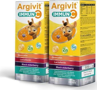 Argivit Immun C Şurup 150 ml 2'li Paket - Karışık Meyve Aromalı