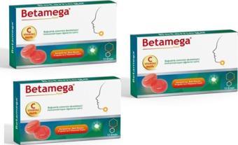 Betamega Pastil 12 Adet 3'li Paket - Kara Mürver, Beta glukan, Propolis ve C Vitaminli