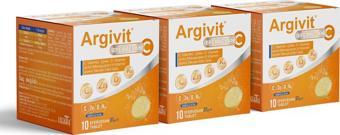 Argivit Efervesan C Tablet 10 Tablet 3'lü Paket