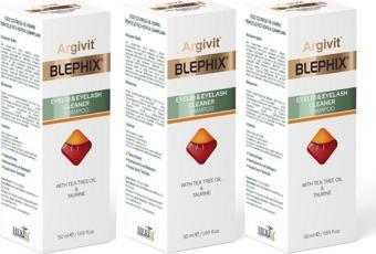 Argivit Blephix Göz Çevresi ve Kirpik Temizleyici Şampuan 50 ml 3'lü Paket