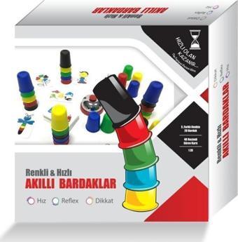 Gepettoys Hızlı Süper Bardaklar Pratik Akıllı Bardaklar Eğitici Zeka Oyunu Çocuk Ve Aile Kutu Oyunu