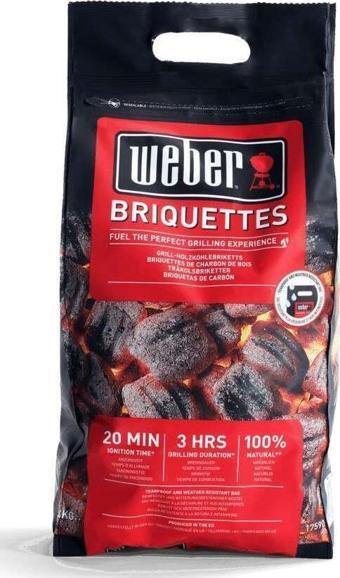 Weber 17590130 Briquette Briket Mangal Kömürü 4 kg