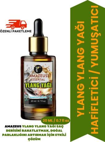 Amazeus Ylang Ylang Yağı (%100 Saf Ve Doğal) Besleyici Etki 20 Ml / 0.7 Fl Oz