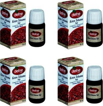 Defne Doğa Keten Tohumu Yağı 20 Ml X 4'Lü