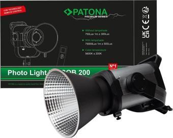 Patona 4281 Premium Photo Light COB-200 APRC with App Control 