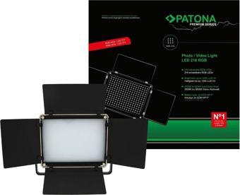 Patona 4289 Premium LED Photo and Video Light with 216 Adjustable RGB Leds