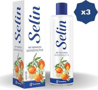 Selin Kolonya Mandalina 400 Ml Pet - (3 Adet)