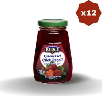 BURCU Çilek Reçeli 380 Gr - (12 Adet)