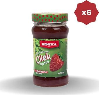 Koska Çilek Reçeli 380 Gr - (6 Adet)