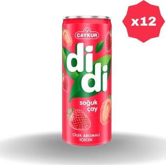 DİDİ Didi Çilekli Soğuk Çay 250 Ml - (12 Adet)