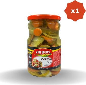 AYSAN Karışık Turşu Cam 680 Gr - (1 Adet)