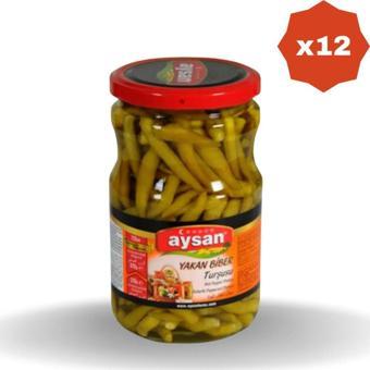 AYSAN Yakan Biber Turşu Cam 670 Gr - (12 Adet)