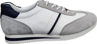 KOMCERO 4Y1543 İNCE TABAN ERKEK DERİ SNEAKERS SPOR AYAKKABI