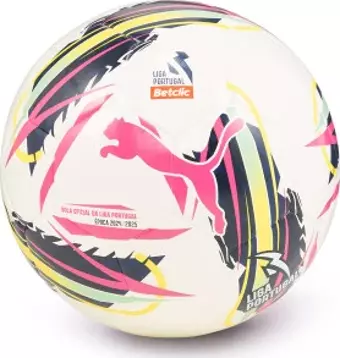 PUMA 8430101 Orbita Liga Portugal MSPUMA White-multicolor NO5 FUTBOL TOPU
