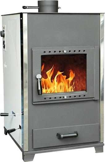 Yakar 302/A Eşanjörlü 25kW Katı Yakıtlı Kat Kalorifer Sobası