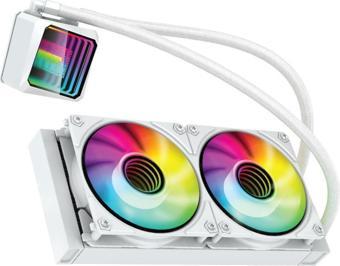 GameBooster SHIELD 240 Rainbow 240mm Beyaz İşlemci Sıvı Soğutucu