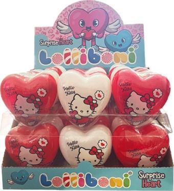 Lolliboni Hello Kitty Sürpriz Kalp Yumurta Şekerleme 30 Gr 24'Lü