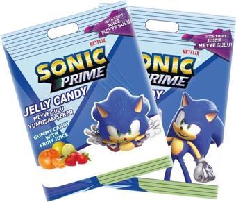 Sonic Jelly Candy Lisanslı Karakter Meyve Sulu Jelibon 80Gr 3 Adet