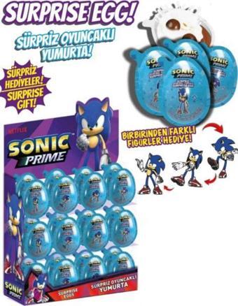 Sonic Lisanslı Sürpriz Oyuncaklı Yumurta Çikolata 24 Adet