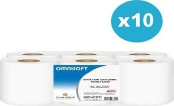 Omnisoft 10 Koli Büyük İçten Çekmeli Cimri Tuvalet Kağıdı 30 kg 60 Rulo