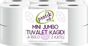 Pratiksoft Mini Jumbo Tuvalet Kağıdı 12 Rulo