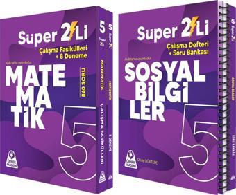 Örnek Akademi 5.Sınıf Süper İkili Matematik ve Sosyal Bilgiler Seti 2 Kitap - Örnek Akademi