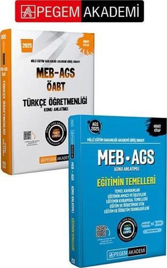 PEGEM AKADEMİ 2025 MEB-AGS-ÖABT Türkçe Öğretmenliği Konu Anlatımlı + 2025 MEB-AGS Eğitimin Temelleri - Pegem Akademi Yayıncılık