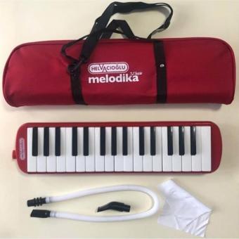 Helvacıoğlu 32K 32 Tuşlu Melodika Bez Çantalı - Kırmızı.