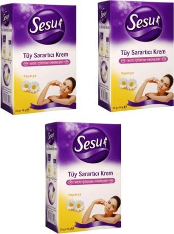 Sesu -Tüy Sarartıcı Krem 3 Adet 35 18 Gr, 3 Adet 35 18 Gr Tüy Sarartıcı