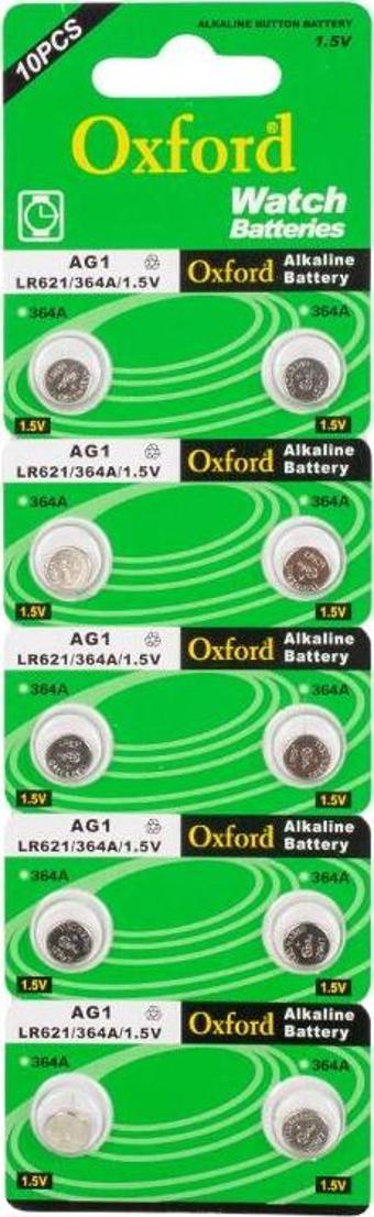 OXFORD AG1 LR621 ALKALİN SAAT PİLİ (10LU PAKET)*TIANQIU