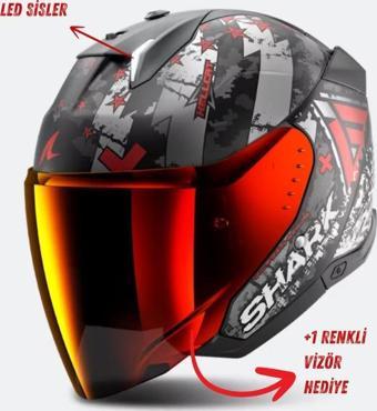 Shark Skwal i3 Jet Hellcat Mat Açık Kask