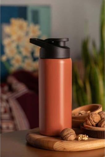 600 ML Paslanmaz Çelik Spor Kapak Su Matarası Okul Outdoor BPA İçermez