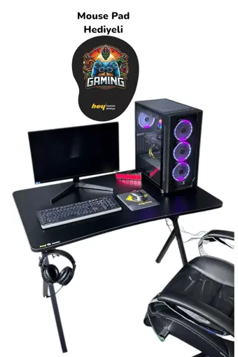 Hey Modüler Mobilya Heygaming2 Profesyonel Oyuncu Masası 110 Cm