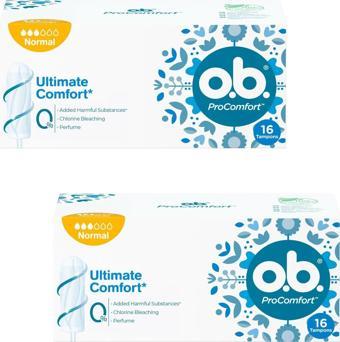 O.B. Pro Comfort Normal Tampon 16 lı 2 ADET