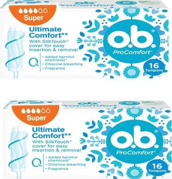 O.B. Pro Comfort Süper Tampon 16 lı 2 ADET