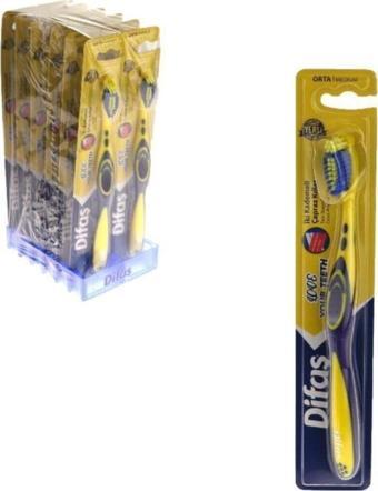 DİFAŞ LOVE YOUR TEETH DİŞ FIRÇASI SARI-LACİVERT
