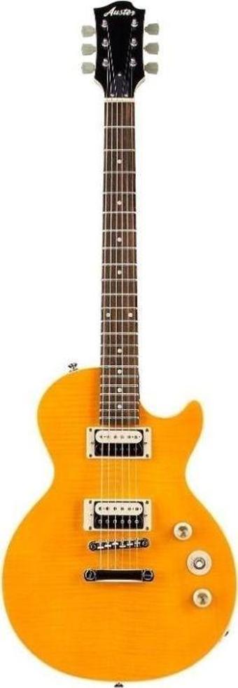 Auster ALP100 Les Paul Elektro Gitar - Amber