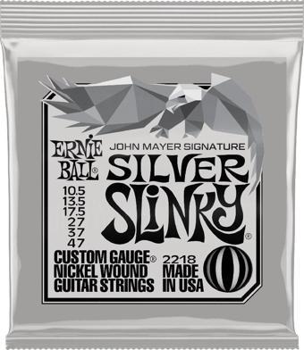 ERNIE BALL John Mayer Silver Slinky Nickel 10,5-47 Gitar Teli