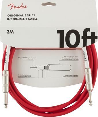 Fender Original Series Instrument Cables 3 Metre - Fiesta Red Enstrüman Kablosu