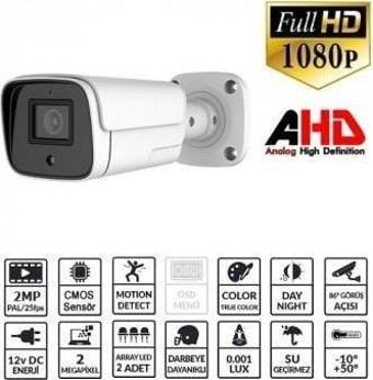 EZCOOL EZ-2040HD 2 MP 3.6MM LENS AHD BULLET KAMERA