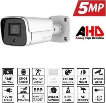 EZCOOL EZ-4040HD 5MP 3.6MM LENS AHD BULLET KAMERA