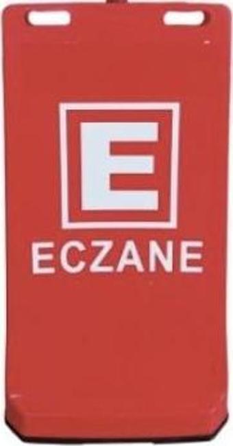 Eczane Baskılı Çift Yön Ultra Levhalı Reklam Dubası Kırmızı Renk 7.5 Kg