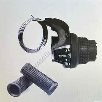 Bisiklet Sağ 7 li Vites kolu Göstergeli e bike ve Diğer bisikletler icin uygun