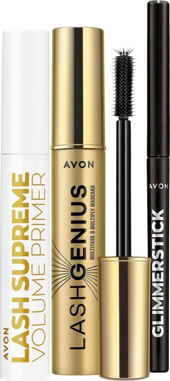 True Lash Genius Maskara Primer Maskara Bazı ve Göz Kalemi Paketi
