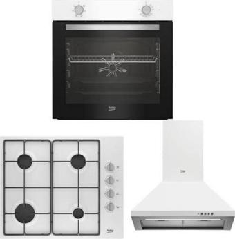 BEKO BFM 310 B 6110 EB ADP 61420 B  3’lü Ankastre Set (fırın + Ocak + Davlumbaz)