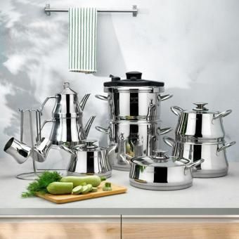 Schafer Caldron Çelik Çeyiz Seti 18 Parça-Inox