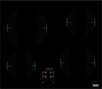 Franke 108.0669.349 Cam Seramik 60 Cm. 4 Gözü Elektrikli Black Glass Ocak