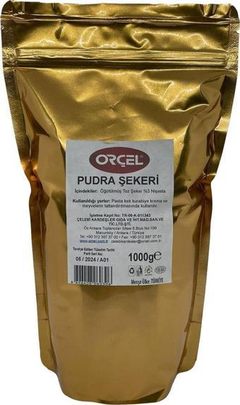 Orçel Pudra Şekeri 1000Gr