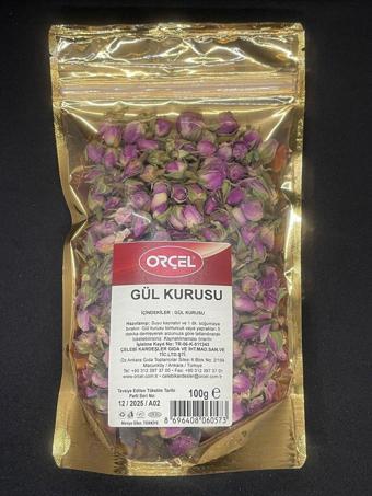 Orçel Tomurcuk Gül Goncası Kurusu 100Gr