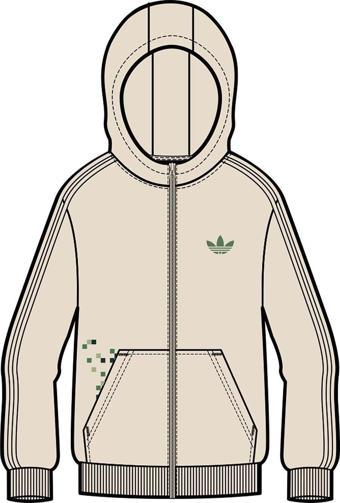 adidas Çocuk  Beyaz  Sweatshirt GFX FZ HOODIE JZ9932